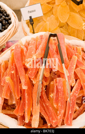 Dried Papaya Stock Photo