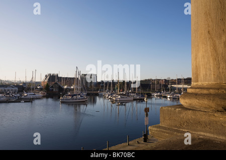 Neptune Marina from Old Customs House, Ipswich, Suffolk Stock Photo