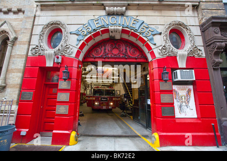Engine 55 Firehouse in Little Italy, New York City Stock Photo