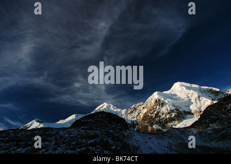 Scene from the Cordillera Real in Bolivia. Stock Photo