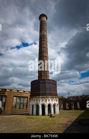 Smokestack at Roundhouse Railroad Museum, Savannah, Georgia Stock Photo