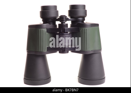 Binoculars shot against a white background Stock Photo