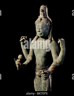 Bronze Avalokitesvara from Binh Dinh, Cham art, from the 8th century, Saigon National Museum, Saigon, Vietnam Stock Photo