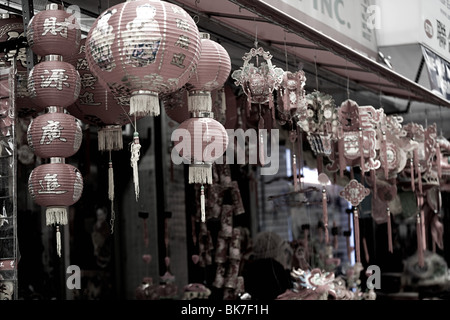 Lanterns in china town new york Stock Photo