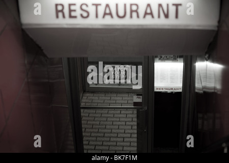 Restaurant in china town new york Stock Photo