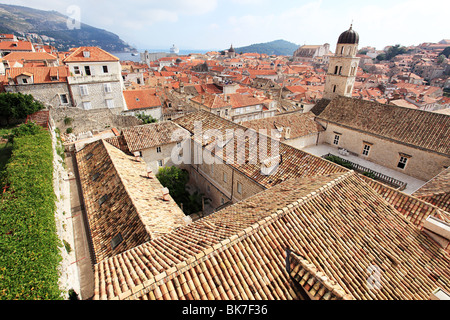 Monastery and buildings in dubrovnik Stock Photo