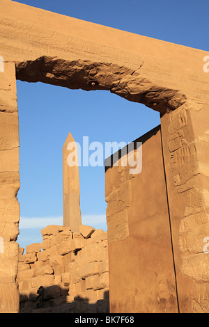 Obelisk at karnak temple Stock Photo