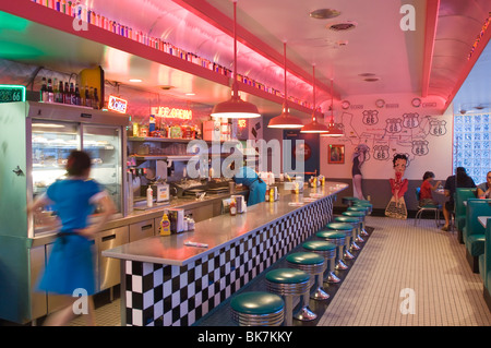 The 66 Diner along historic Route 66, Albuquerque, New Mexico, United States of America, North America Stock Photo