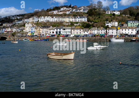 A panoramic view of East Looe in Cornwall.  Photo by Gordon Scammell Stock Photo