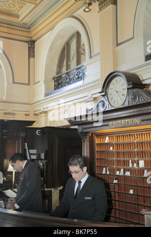 Washington DC,Pennsylvania Avenue,The Willard Intercontinental,hotel,historic hotelBeaux Arts,front desk check in reception reservation reservations r Stock Photo