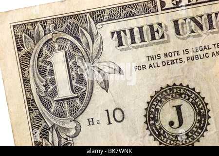 One dollar bill Stock Photo