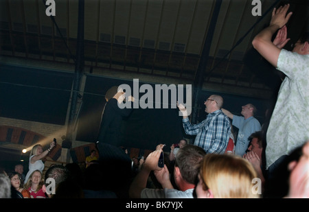 The band JAMES ( Sit Down, She's a Star ) after a 5 year gap are once again touring the UK with the Mirrorball Tour. Stock Photo