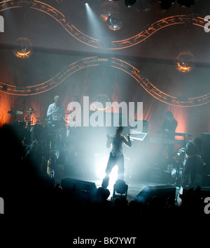 The band JAMES ( Sit Down, She's a Star ) after a 5 year gap are once again touring the UK with the Mirrorball Tour. Stock Photo