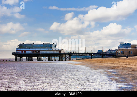 Traditional Pier at Cleethorpes, UK Stock Photo