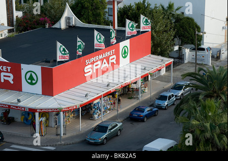 Supemarket Spar shop in Alcudia, Spain Stock Photo