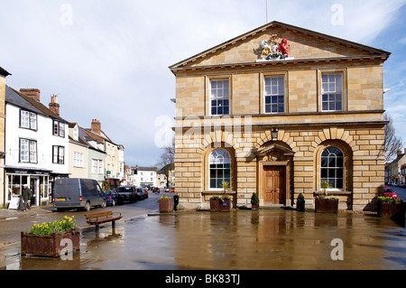 Woodstock in Oxfordshire - the Georgian town hall. Stock Photo