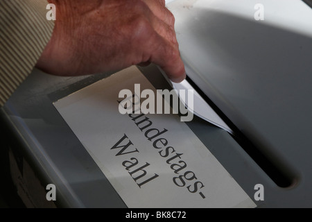 Bundestag elections, ballot-box Stock Photo