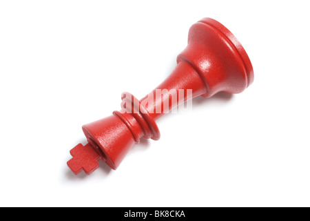 Red King Chess Piece Stock Photo