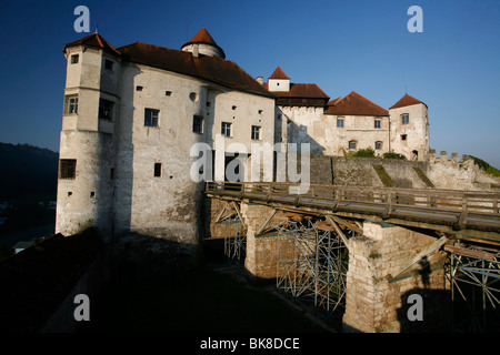 Access to the inner castle of Burghausen Castle, Bavaria, Germany, Europe Stock Photo