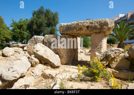 Megalith in St Pauls Bay, Malta, Europe Stock Photo