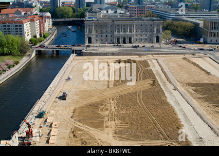 Site of the demolished Palast der Republik, Berlin, Germany, Europe Stock Photo