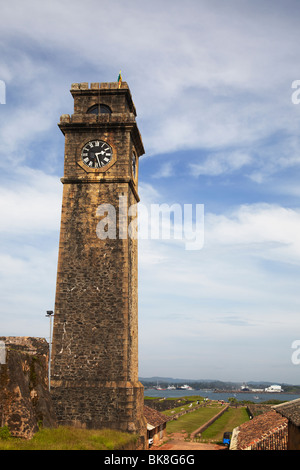 Clock tower in Galle Fort, Galle, Sri Lanka Stock Photo