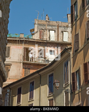 Housing apartments Rome Stock Photo