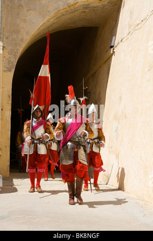 In Guardia Parade at Fort St Elmo, Valletta, Malta, Europe Stock Photo