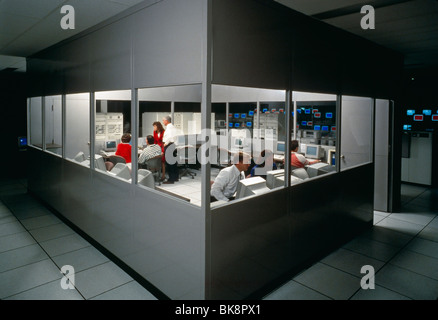 Benchmark & validation laboratory to test computer system interoperabilty at a major computer manufacturer's plant. Stock Photo