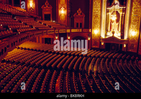 Interior view of the classic Ocean Theater, Providence, Rhode Island, USA Stock Photo