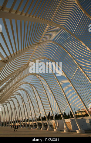 The Calatrava Agora, the main entrance the Olympic Athletic Center of Athens, Greece. Stock Photo