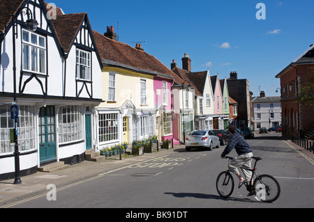 Market Hill, Woodbridge, Suffolk, UK. Stock Photo