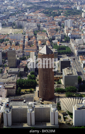 Lyon (69) : aerial view Stock Photo