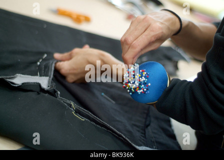 Lyon (69) : Wardrobe master working in a workshop Stock Photo