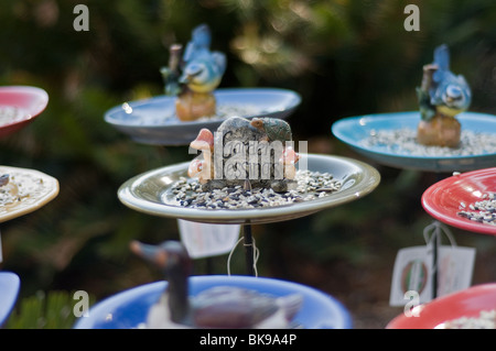 colorful bird feeders for sale at Kanapaha Spring Garden Festival Gainesville Florida Stock Photo