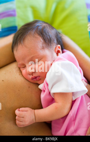 Baby girl sleeping Stock Photo