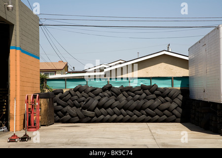 Tire shop, Lawndale, Los Angeles County, California, United States of America Stock Photo