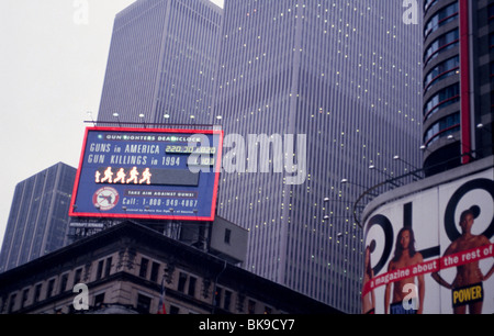 Gun Fighters Deathclock,  USA,  New York State,  New York City Stock Photo