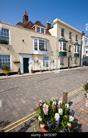 Springtime in Beach Street Deal Kent Stock Photo