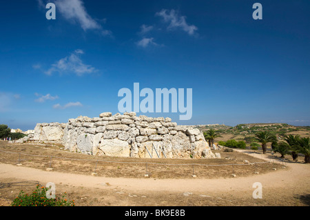 Ggantija temples on the island of Gozo, Malta, Europe Stock Photo