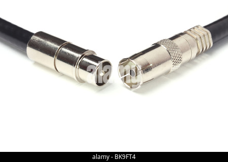 Professional cable tv connectors Stock Photo