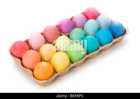 easter eggs colored eggs Stock Photo