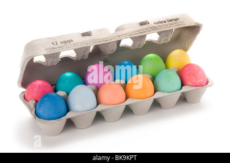 easter eggs colored eggs Stock Photo