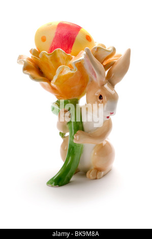 rabbit bunny and egg Stock Photo