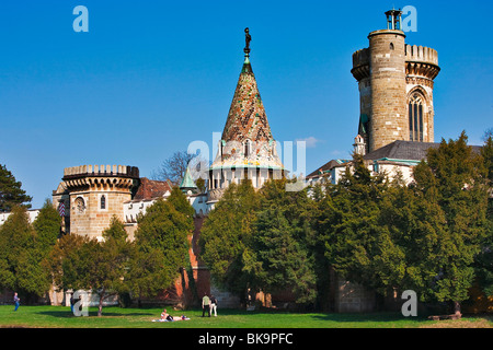 Franzensburg Castle in the chateau park in Laxenburg, Lower Austria, Europe Stock Photo