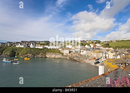 View over Port Isaac, Cornwall, England, United Kingdom Stock Photo