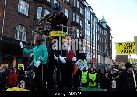 COP 15 Copenhagen climate summit.Held in Dec.09 in Denmark's capital city.Riots demonstrations Stock Photo