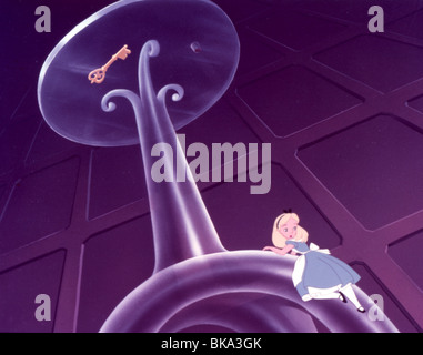 ALICE IN WONDERLAND (ANI - 1951) ANIMATED CREDIT DISNEY ALWD 002 OS Stock Photo