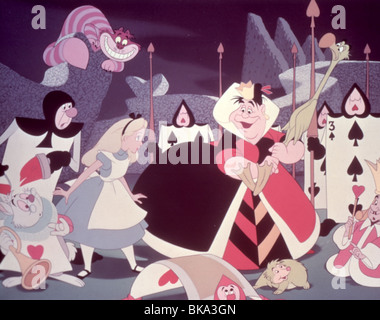 ALICE IN WONDERLAND (ANI - 1951) ANIMATED CREDIT DISNEY ALWD 003 OS Stock Photo