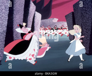 ALICE IN WONDERLAND (ANI - 1951) ANIMATED CREDIT DISNEY ALWD 005 OS Stock Photo